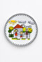Colorful Family Patterned Cake Plate (6 Pieces, 20 cm) Boy's Cake Plate Set - Birthday & Party Plate - 3