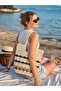 Women's Colorful Straw Weave Handmade Beach and Shoulder Bag-Unlined - 5