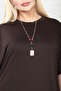 Plus Size Bat Sleeve Buttoned Collar with Necklace Modal Osho Fabric Premium Quality Draped Long Daily and Office Maxi Dress - 8