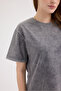 Women's Fume Washed Basic Regular Fit T-Shirt – 100% Cotton Vintage Look - 5