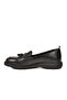 Black Genuine Leather Lightweight Women's Casual Shoes 44335 Z - 4