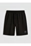 Black Standard Fit Men's Shorts