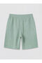 Green Loose Fit Muslin Men's Shorts - 6