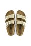Arizona Bf Metallic Gold Gold Double Strap Women's Slippers 1016111 - 4