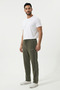 Men's Combed Cotton Fabric 4-Season Sports Sweatpants with Side Pockets and Zipper - 6