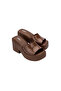 Posh Women's Brown Stylish Platform Slippers - 2