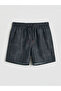 Black Short Length Printed Men's Swim Shorts - 3