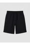 Black Regular Fit Men's Shorts - 5