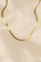 316L Steel Gold Color 45 cm Italian Chain Model Women's Necklace - 2
