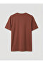 Brown Crew Neck Men's T-Shirt - 6