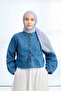 Antique Look Organic Touch Viscose Shawl - Baby Blue
