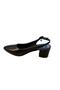 Women's Thick Heeled Open Back Shoes - 3
