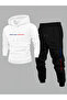 Men's "Paris" Written Hooded Tracksuit Set