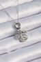316L Steel Silver Color Zircon Stone Detail Heart Model Charm Women's Necklace