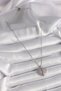 316L Steel Silver Color Chain Zircon Stone Heart Model Women's Necklace - 2