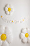 White Daisy Themed Happy Birthday Party Banner