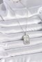 316L Steel Silver Color Libra Zodiac Zircon Stone Women's Necklace - 2