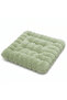 Soft Plush Sage Green Square Seat Cushion Thick Chair Pad for Living Room 40×40×7 cm