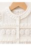Floral Detailed Muslin Baby Girl Jumpsuit - 3