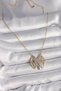 316L Steel Gold Color Zircon Stone Vintage Model Women's Necklace - 2