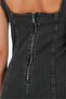 Back Slit Zippered Thick Straps Jeans Dress Denim Dress - 4