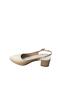 Women's Thick Heeled Open Back Shoes - 4