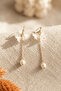 Women's Flower Model Pearl Pinterest Earrings - 4