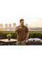 Men's Regular Fit Cut Plain Cotton Combed Cotton Woven T-Shirt