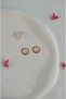 Nazar Detailed Thin Hoop Earring with Minimal Stones - 5