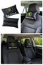 Skoda Car Compatible Digital Printed Black Travel Neck Pillow - Stylish Design - 4
