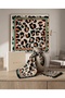 Leopard Patterned Silky - Satin Shawl - 3