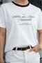 Women's Knitwear Detailed Printed Cotton T-Shirt - 3