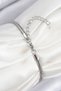 Brass Zircon Stone Heart Model Silver Color Women's Bracelet - 2