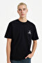 100% Cotton Boxy Fit Printed T-Shirt F8164Ax26Sp - 4