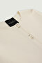 Ecru Pearl Buttoned Women's Jacket - 7