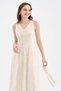 Women's Scarf Detailed Lined Sleeveless Design Long Dress - 3
