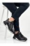 Men's black genuine leather orthopedic imported sole casual shoes - 3