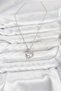 316L Steel Chain Silver Color Pink Stone Detailed Wreath Model Women's Necklace - 2