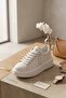 Women's White High Platform Sole Lightweight and Comfortable Casual Sneaker Sports Shoes