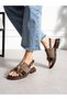 Forti̇ Mink Buckle Detailed Women's Sandals - 4
