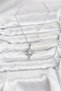 316L Steel Chain Silver Color Pole Star Model Zircon Stone Women's Necklace - 2