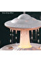 UFO Raindrop Aroma Diffuser Humidifier with LED Light & Mist Spray for Home Office - 5