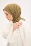 Olinda Scarf Clover Pattern Olive 90X90 - 3