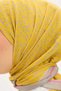 Olinda Scarf Clover Pattern Mustard 90X90 - 6