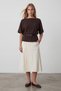 Bitter Brown Boat Neck Belt Detailed Knitted Blouse Alc-X15403 - 2