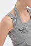 Women's Printed Detailed Double-Piece Look Design Blouse Undershirt - 5