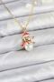 316L Steel Chain Gold Color Snowman Model Christmas Themed Women's Necklace