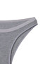 Women's 3-Pack Gray Cotton Lycra Bikini Panties - 4