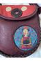 Bohemian Style Cross Braided Shoulder Bag with Frida Figure - 2