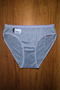 Women's 3-Pack Gray Cotton Lycra Bikini Panties - 3